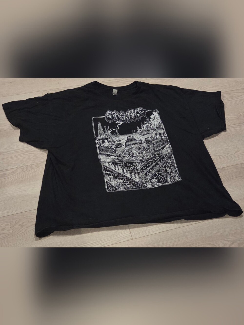 Stagnance Powerviolence Band T-shirt With "Misanthropic" Back Hit